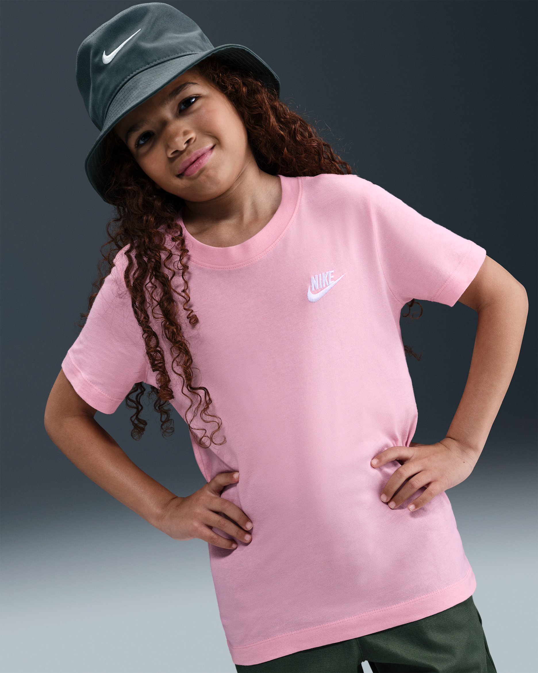 magenta ONZE JERSEY GREEN 〔ぷくちゃん〕 Nike Sportswear Big Kids' T-Shirt. Nike.com